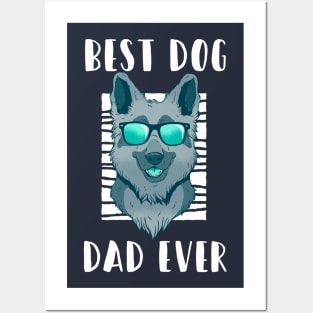 Best Dog Dad Ever  Style T-shirt Posters and Art